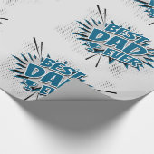 Bester Vater je Geschenkpapier (Ecke)