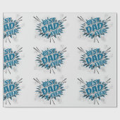 Bester Vater je Geschenkpapier (Flach)