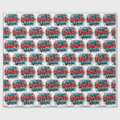 Bester Vater je Geschenkpapier (Flach)