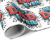 Bester Vater je Geschenkpapier (Rolleneckpunkt)