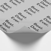 Bester Vater je Geschenkpapier (Ecke)