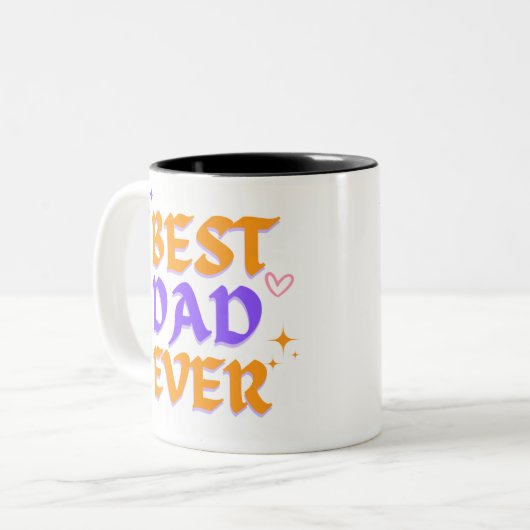 Bester Vater je - Gestaltung der Tasse des Vaters (Vorderseite Links)
