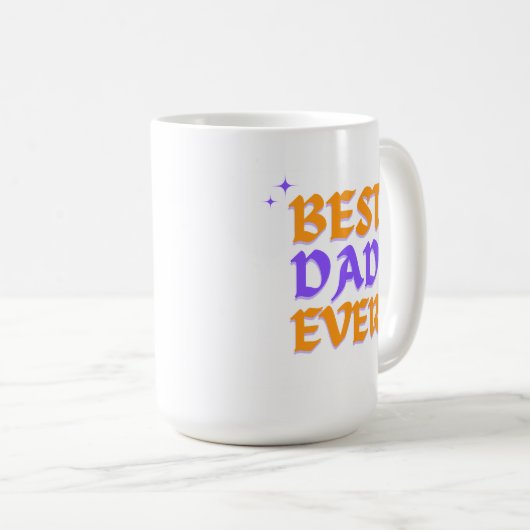 Bester Vater je - Gestaltung der Tasse des Vaters (VorderseiteRechts)