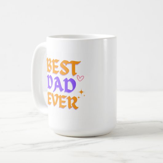 Bester Vater je - Gestaltung der Tasse des Vaters (Vorderseite Links)