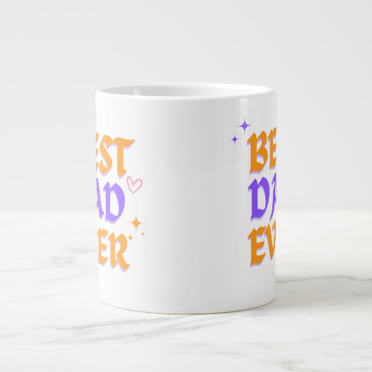 Bester Vater je - Gestaltung der Tasse des Vaters (Vorderseite)