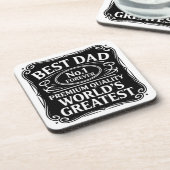 Bester Vater je Getränkeuntersetzer (Linke Seite)