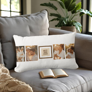 Bester Vater je   Gewohntes Foto für den Tag des V Lendenkissen