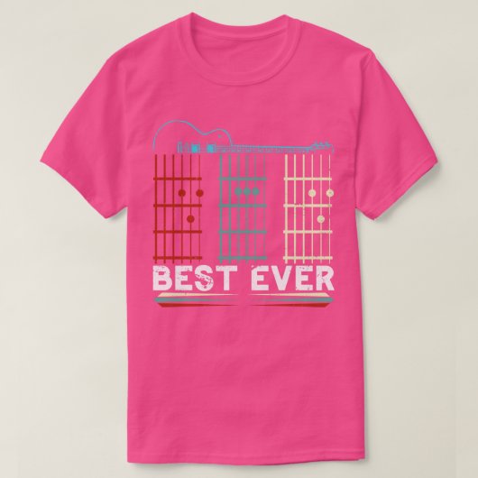 Bester Vater je Gitarre T-Shirt (Design vorne)