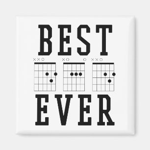 Bester Vater je Gitarrenakkorde   Geschenk des Vat Magnet