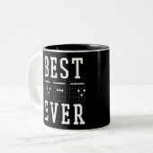 Bester Vater je Gitarrenakkorde Tasse |Geschenk de (Vorderseite Links)
