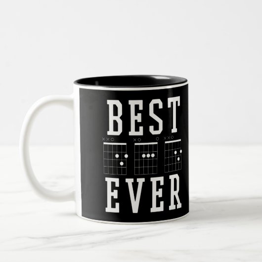 Bester Vater je Gitarrenakkorde Tasse |Geschenk de (Links)
