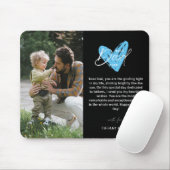 Bester Vater je glücklich Vatertag Foto Keepake Mousepad (Mit Mouse)