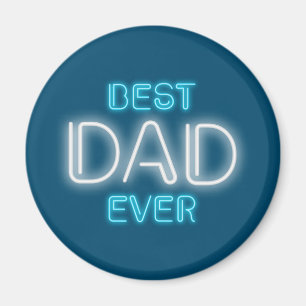 Bester Vater je glücklicher Vater Tag   Magnet