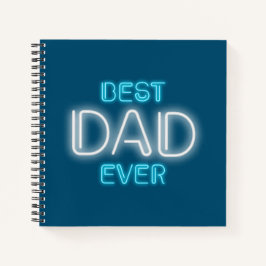Bester Vater je glücklicher Vater Tag | Notebook Notizblock
