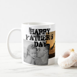Bester Vater je glücklicher Vater's Day 3 Foto Col Kaffeetasse