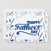 Bester Vater je, glücklicher Vatertag Einladung (Vorderseite)