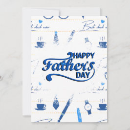 Bester Vater je, glücklicher Vatertag Einladung