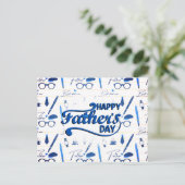 Bester Vater je, glücklicher Vatertag Feiertagspostkarte (Stehend Vorderseite)