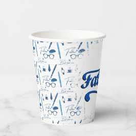 Bester Vater je, glücklicher Vatertag Pappbecher