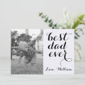 Bester Vater je glückliches Vatertag Custom Foto Karte (Stehend Vorderseite)