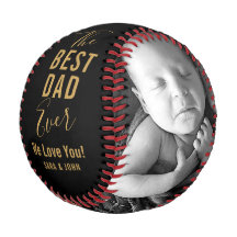 Bester Vater je Gold Black Baby 2 Fotos Name