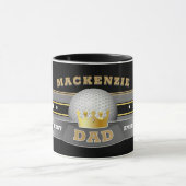 Bester VATER je GOLF BALL Tasse (Zentrum)