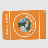 Bester Vater je Golf Handtuch (Horizontal)