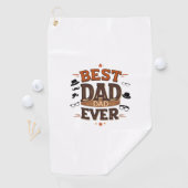 Bester Vater je Golf Handtuch - Personalisiertes G (Insitu)