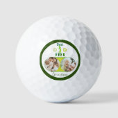 Bester Vater je Golfer Lover Niedliches Foto Vater Golfball (Vorderseite)