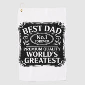 Bester Vater je Golfhandtuch (Vorderseite)