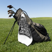 Bester Vater je Golfhandtuch (Gras)