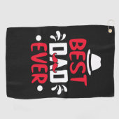 Bester Vater je Golfhandtuch (Horizontal)