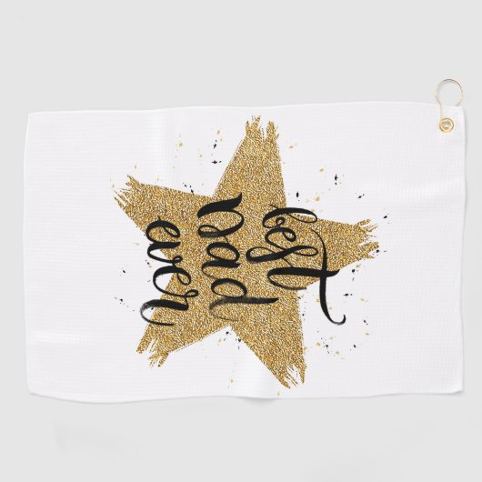 Bester Vater je Golfhandtuch (Horizontal)