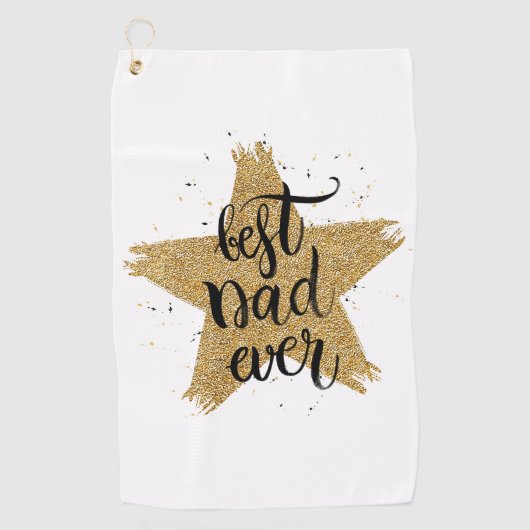 Bester Vater je Golfhandtuch (Vorderseite)