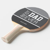 Bester Vater je Grau Personalisiert Tischtennis Schläger (Vorderseite)