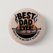 Bester Vater je GRILLEN Design - King of the Grill Button (Vorderseite)