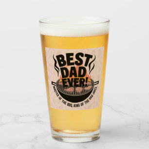 Bester Vater je GRILLEN Design - King of the Grill Glas