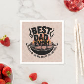 Bester Vater je GRILLEN Design - King of the Grill Serviette (Beispiel)