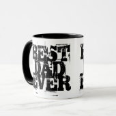 Bester Vater je groß, kühl gequält bekümmert Tasse (Vorderseite Links)