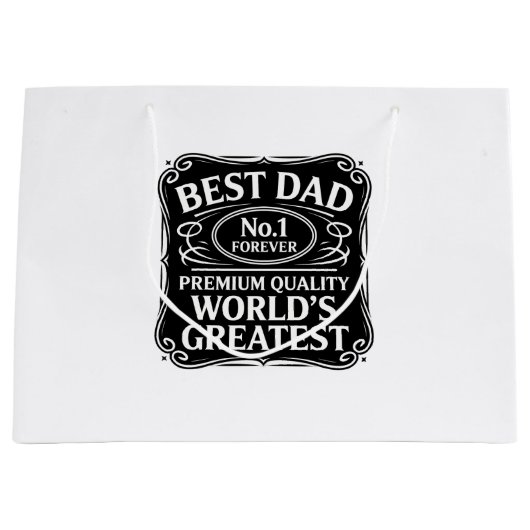 Bester Vater je Große Geschenktüte (Vorderseite)