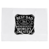 Bester Vater je Große Geschenktüte (Rückseite)