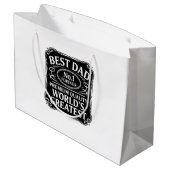 Bester Vater je Große Geschenktüte (Rückseite Schrägansicht)