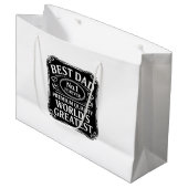 Bester Vater je Große Geschenktüte (Vorderseite Schrägansicht)