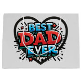 Bester Vater je Große Geschenktüte (Vorderseite)