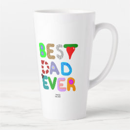 Bester Vater je große Latte-Tasse Milchtasse