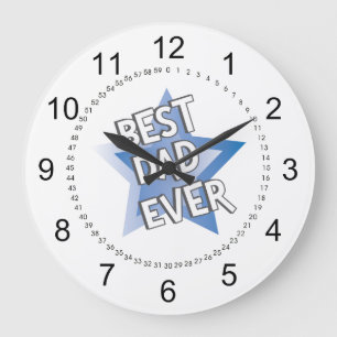 Bester Vater je Große Wanduhr