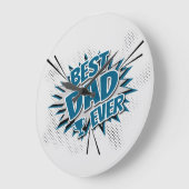 Bester Vater je Große Wanduhr (Winkel)