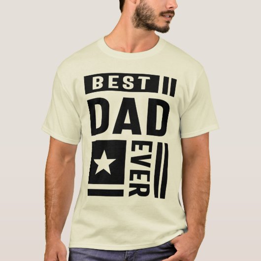 Bester Vater je Großvater Vatertag Geschenk T-Shirt (Vorderseite)