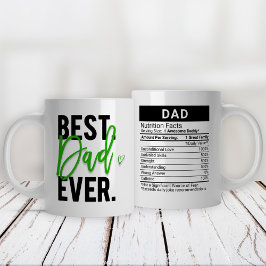 Bester Vater je grün + Nährwert Fakten, Jumbo-Tasse