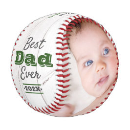Bester Vater je grüne Typografie Rustikales Holz M Baseball